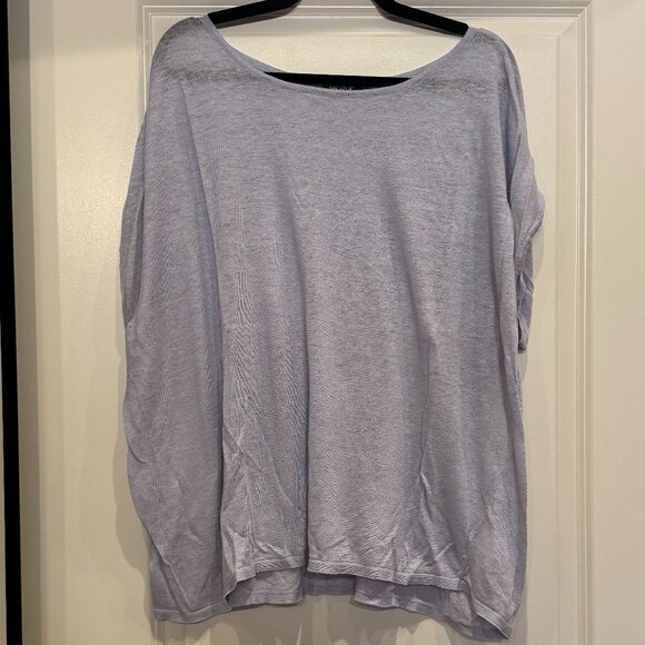 Nic+Zoe Everyday Tissue Weight Linen Tee - 2X - Picture 1 of 6